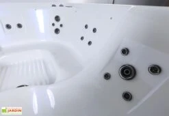 Spa D’extérieur Rigide 5 Places – Square 7 Spa D’extérieur Rigide 5 Places – Square -Hevea Jardin Magasin jets buses jacuzzi exterieur square