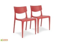Lot De 2 Chaises De Jardin Empilables En Polypropylène Town