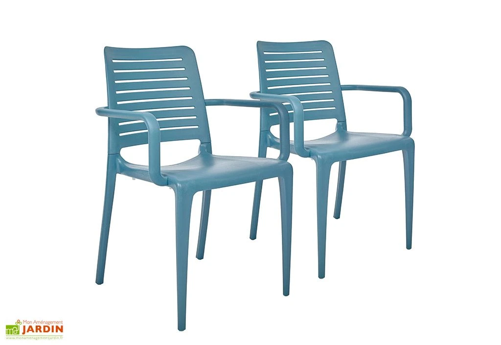 Lot De 2 Fauteuils De Jardin Empilables En Polypropylène Park 4 Lot De 2 Fauteuils De Jardin Empilables En Polypropylène Park – Image 4