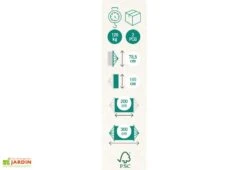 Set Hamac Avec Support En Métal Latina Rouge Orange Ecru -Hevea Jardin Magasin pictogramme hamac metalik kolor 2