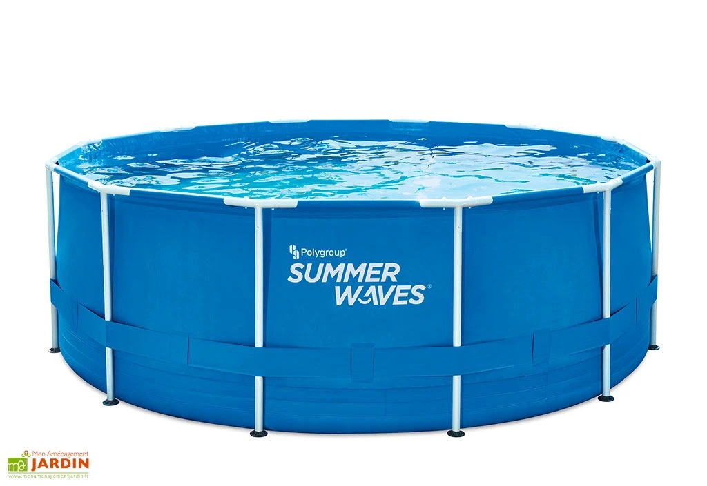 Summer Waves Piscine Hors-sol Tubulaire Ronde ∅366 X 122 Cm - PVC Bleu 2 Summer Waves Piscine Hors-sol Tubulaire Ronde ∅366 X 122 Cm - PVC Bleu – Image 2