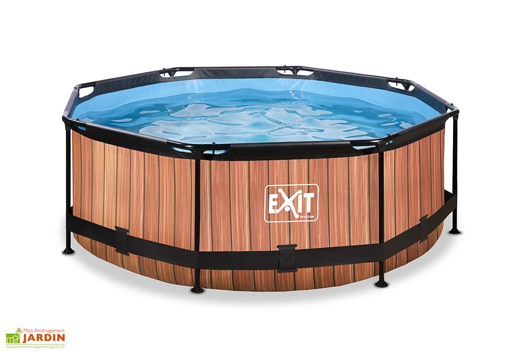 EXIT TOYS Piscine Hors Sol Tubulaire Ronde – 244 X 76 Cm 1 EXIT TOYS Piscine Hors Sol Tubulaire Ronde – 244 X 76 Cm