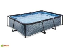 EXIT TOYS Piscine Hors Sol Tubulaire Rectangulaire – 300 X 200 X 65 Cm