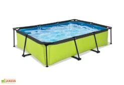 EXIT TOYS Piscine Hors Sol Tubulaire Rectangulaire – 300 X 200 X 65 Cm 8 EXIT TOYS Piscine Hors Sol Tubulaire Rectangulaire – 300 X 200 X 65 Cm -Hevea Jardin Magasin piscine hors sol tubulaire exit toys 3x2m vert citron