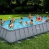 Summer Waves Piscine Hors-sol Tubulaire Rectangulaire – 7,32 X 3,66 X 1,32 M