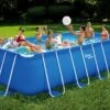 Summer Waves Piscine Hors-sol Tubulaire Rectangulaire – 4,88 X 2,44 X 1,22 M