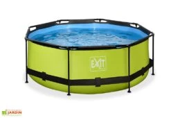 EXIT TOYS Piscine Hors Sol Tubulaire Ronde – 244 X 76 Cm 8 EXIT TOYS Piscine Hors Sol Tubulaire Ronde – 244 X 76 Cm -Hevea Jardin Magasin piscine tubulaire ronde 244cm vert citron