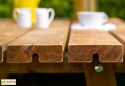 Table De Pique-nique Bois Autoclave Brun + Bancs Rabattables – Jelgava 9 Table De Pique-nique Bois Autoclave Brun + Bancs Rabattables – Jelgava -Hevea Jardin Magasin plateau table pique nique ekju 253001