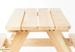 Pinolino Table De Pique-nique En Bois Pour Enfant – Nicky Maxi -Hevea Jardin Magasin plateau table pique nique enfant bois
