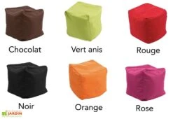 Pouf Cube Extérieur 40 X 40 Cm - Pablo Original 9 Pouf Cube Extérieur 40 X 40 Cm - Pablo Original -Hevea Jardin Magasin pouf cube jumbo bag pablo original 1