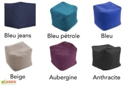 Pouf Cube Extérieur 40 X 40 Cm - Pablo Original 8 Pouf Cube Extérieur 40 X 40 Cm - Pablo Original -Hevea Jardin Magasin pouf cube jumbo bag pablo original 2