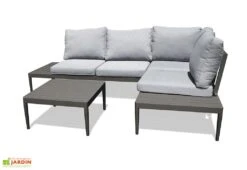 Salon De Jardin 4 Places En Aluminium Ankara Anthracite
