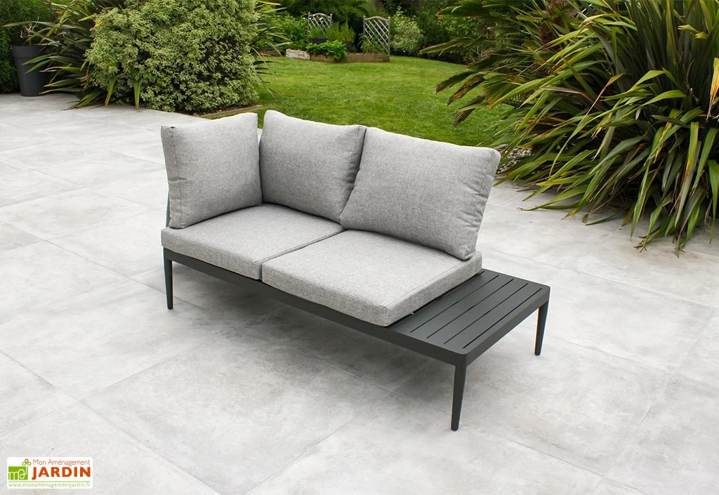 Salon De Jardin 4 Places En Aluminium Ankara Anthracite 5 Salon De Jardin 4 Places En Aluminium Ankara Anthracite – Image 5
