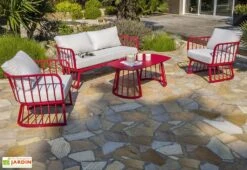 Salon De Jardin 4 Places En Aluminium Apolline