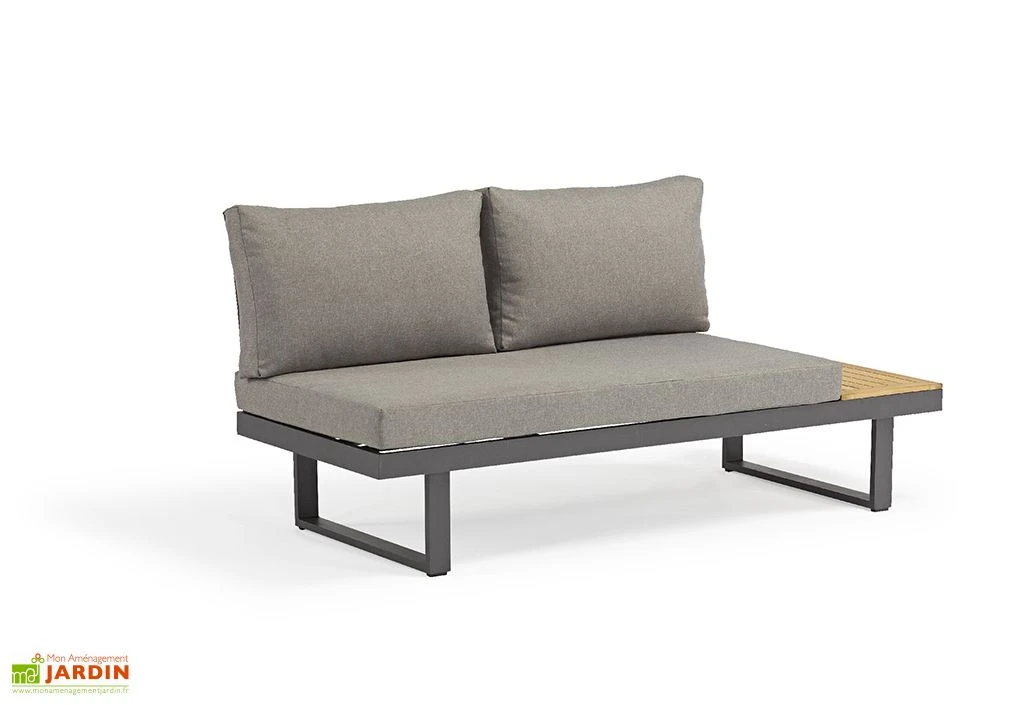 Salon De Jardin 4 Places En Aluminium Et Bois D’Acacia Tokyo 5 Salon De Jardin 4 Places En Aluminium Et Bois D’Acacia Tokyo – Image 5