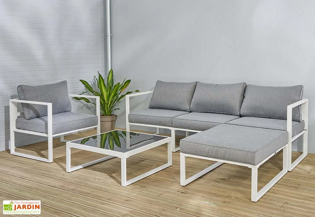 Salon De Jardin 5 Places En Aluminium - Lima 1 Salon De Jardin 5 Places En Aluminium - Lima