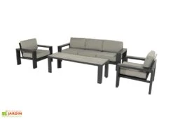 Salon De Jardin 5 Places En Aluminium Titan