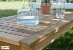 Salon De Jardin 6 Places Acacia – 1 Canapé, 1 Table Basse 2 Fauteuils -Hevea Jardin Magasin salon jardin acacia blanc 3