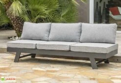 Salon De Jardin D'Angle Aluminium Gris Anthracite New-York 9 Salon De Jardin D'Angle Aluminium Gris Anthracite New-York -Hevea Jardin Magasin salon jardin aluminium anthracite new york 5