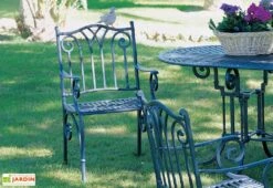 Salon De Jardin En Aluminium Sahara : 1 Table + 4 Fauteuils -Hevea Jardin Magasin salon jardin aluminium sahara 2