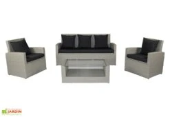 Salon De Jardin En Résine Tressée Portovecchio 5 Places 5 Salon De Jardin En Résine Tressée Portovecchio 5 Places -Hevea Jardin Magasin salon jardin bas resine tressee porto