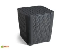 Keter Salon De Jardin En Résine Tressée 2 Places - Iowa -Hevea Jardin Magasin salon jardin iowa anth table coffre