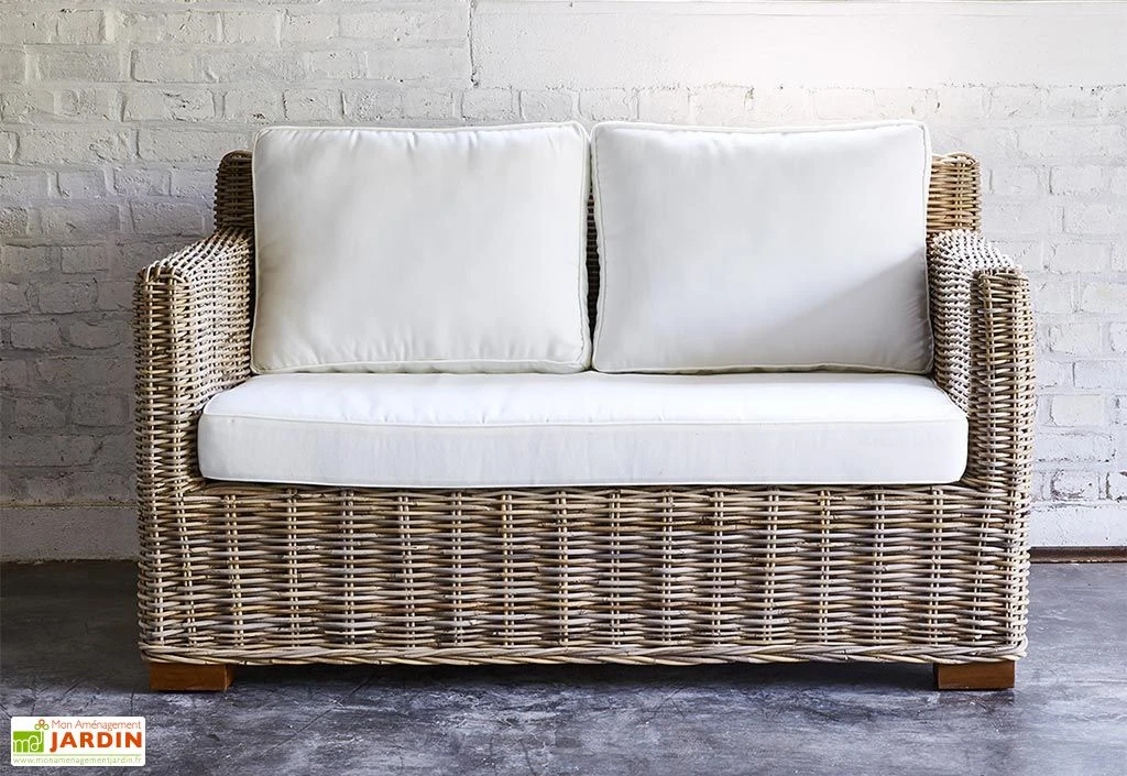 Salon De Jardin En Kubu 4/5 Places – 1 Table, 1 Canapé Et 2 Fauteuils 2 Salon De Jardin En Kubu 4/5 Places – 1 Table, 1 Canapé Et 2 Fauteuils – Image 2