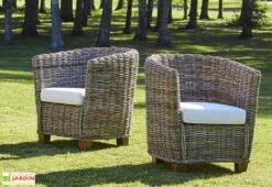 Salon De Jardin En Kubu 4/5 Places – 1 Table, 1 Canapé Et 2 Fauteuils 8 Salon De Jardin En Kubu 4/5 Places – 1 Table, 1 Canapé Et 2 Fauteuils -Hevea Jardin Magasin salon jardin kubu une table 5