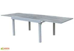 Salon De Jardin Aluminium : Table Extensible 135/270 Cm + Fauteuils 10 Salon De Jardin Aluminium : Table Extensible 135/270 Cm + Fauteuils -Hevea Jardin Magasin salon jardin modulo wilsa aluminium verre decors bois table extensible 10personnes