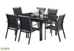 Salon De Jardin Modulo : Table Extensible + 6 Fauteuils