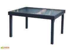 Salon De Jardin Modulo : Table Extensible + 6 Fauteuils + 4 Chaises -Hevea Jardin Magasin salon jardin modulo wilsa table extensible fauteuils aluminium verre 7