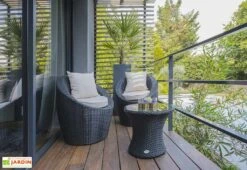 Salon De Jardin Totem : 2 Fts + 1 Table Basse