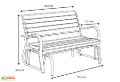 Lifetime Banc De Jardin à Bascule En Acier époxy 124 X 72 X 85 Cm 5 Lifetime Banc De Jardin à Bascule En Acier époxy 124 X 72 X 85 Cm -Hevea Jardin Magasin schema banc jardin bascule acier lifetime