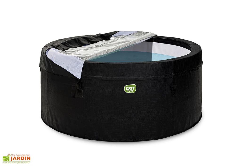 EXIT TOYS Spa Extérieur Rigide Rond 2 Places Ø 165 Cm – Leather Premium Noir 2 EXIT TOYS Spa Extérieur Rigide Rond 2 Places Ø 165 Cm – Leather Premium Noir – Image 2