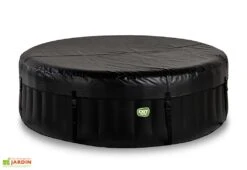 EXIT TOYS Spa Gonflable Extérieur Rond 4 Places Ø 204 Cm – Silver Classic Noir -Hevea Jardin Magasin spa gonflable 4 places couverture exit toys
