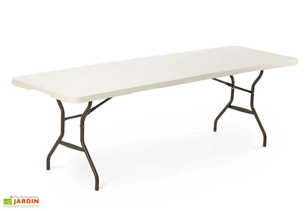 Lifetime Lot De 10 Tables Pliantes En Acier Et PEHD - 244 X 76 Cm 1 Lifetime Lot De 10 Tables Pliantes En Acier Et PEHD - 244 X 76 Cm