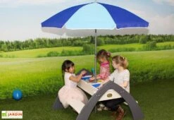 Axi Table De Pique-Nique Eau Et Sable Delta + Parasol