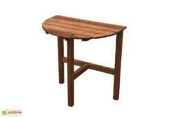 Table De Jardin Arrondie Pliante En Bois Traité – Adapt