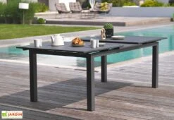 Table En Aluminium Avec Rallonge Automatique Anthracite 180/240 Miami -Hevea Jardin Magasin table en aluminium avec rallonge automatique anthracite 180240 miami2
