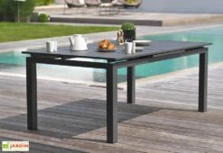 Table En Aluminium Avec Rallonge Automatique Anthracite 180/240 Miami -Hevea Jardin Magasin table en aluminium avec rallonge automatique anthracite 180240 miami3