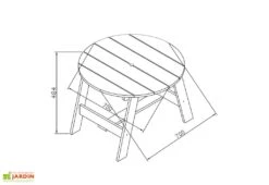 Axi Table Pour Enfant En Bois De Hemlock + Tabourets -Hevea Jardin Magasin table enfant bois hemlock tabourets 3