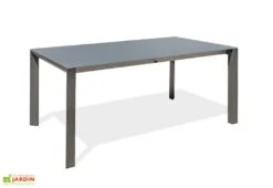 Table De Jardin Extensible En Aluminium Et Verre Honfleur 180/250 Cm
