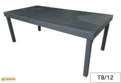 Table De Jardin Aluminium Modulo Gris Anthracite (Pls Dimensions) 9 Table De Jardin Aluminium Modulo Gris Anthracite (Pls Dimensions) -Hevea Jardin Magasin table jardin aluminium gris anthracite rallonge modulo 4 12personnes 3