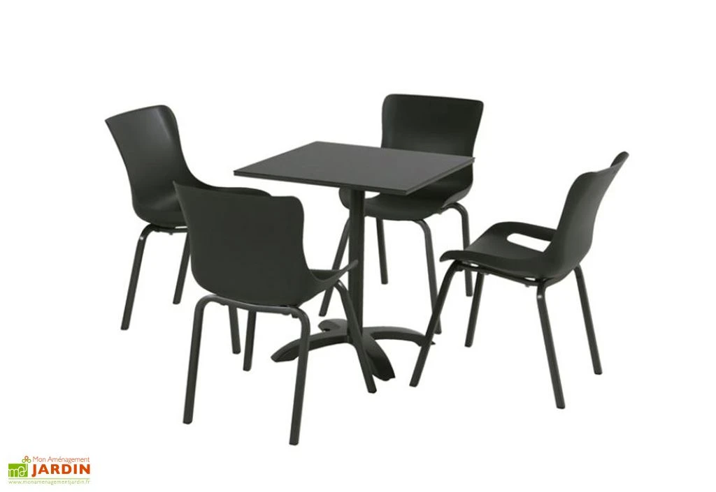 Table De Jardin Pliable En Aluminium Et HPL Sophie Bistro 68 X 68 Cm 2 Table De Jardin Pliable En Aluminium Et HPL Sophie Bistro 68 X 68 Cm â Image 2