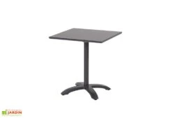Ensemble Repas De Jardin 2 Personnes En Aluminium Et Résine Sophie -Hevea Jardin Magasin table jardin aluminium resine sophie noir