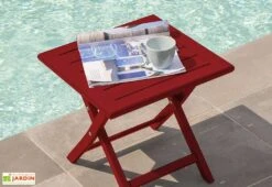 Table Basse De Jardin Pliante En Aluminium 43 Cm (pls Coloris)