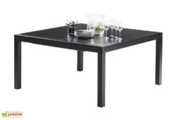 Table De Jardin Extensible WhiteStar En Aluminium Et Verre 6 Table De Jardin Extensible WhiteStar En Aluminium Et Verre -Hevea Jardin Magasin table jardin blackstar alu verre extensible