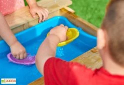 Table De Pique-nique En Bois Pour Enfant Avec Bac à Sable – Early Fun -Hevea Jardin Magasin table jardin bois bac sable eau