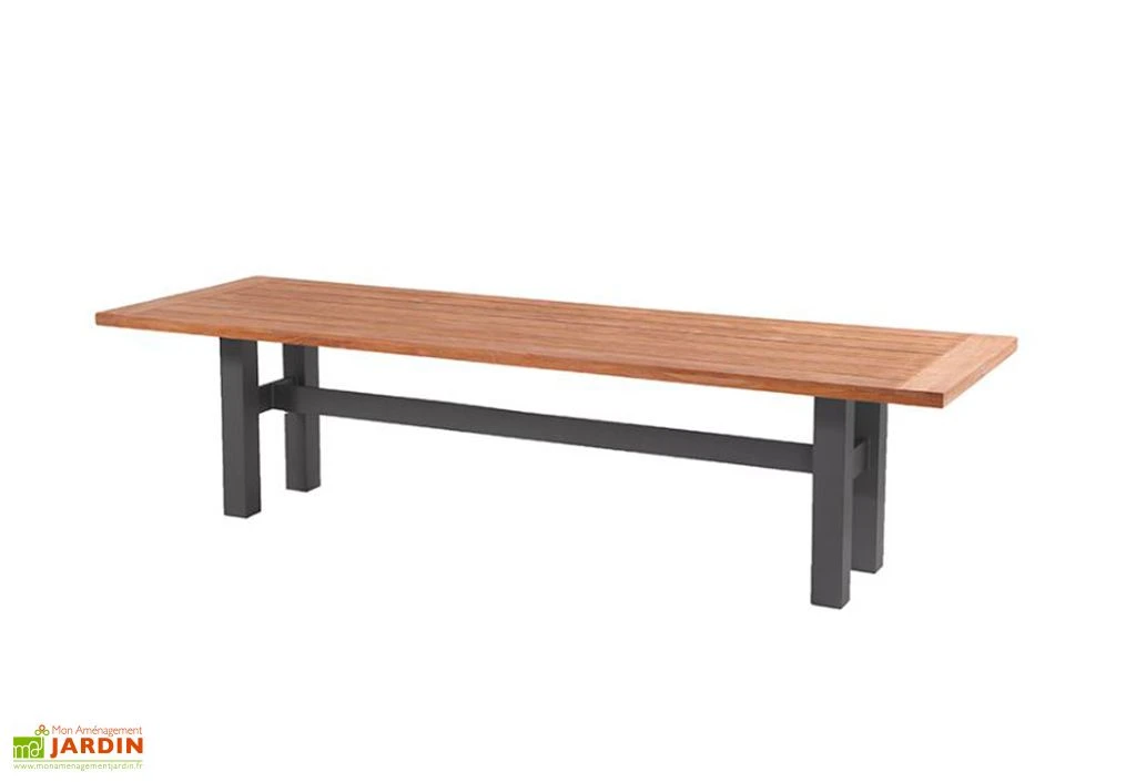 Table De Jardin Bois De Teck Et Aluminium Sophie Yasmani Teak 300 Cm 1 Table De Jardin Bois De Teck Et Aluminium Sophie Yasmani Teak 300 Cm