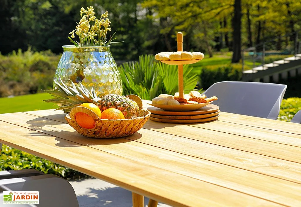 Table De Jardin En Bois De Teck Sophie Studio Teak 100 X 170 Cm 3 Table De Jardin En Bois De Teck Sophie Studio Teak 100 X 170 Cm – Image 3